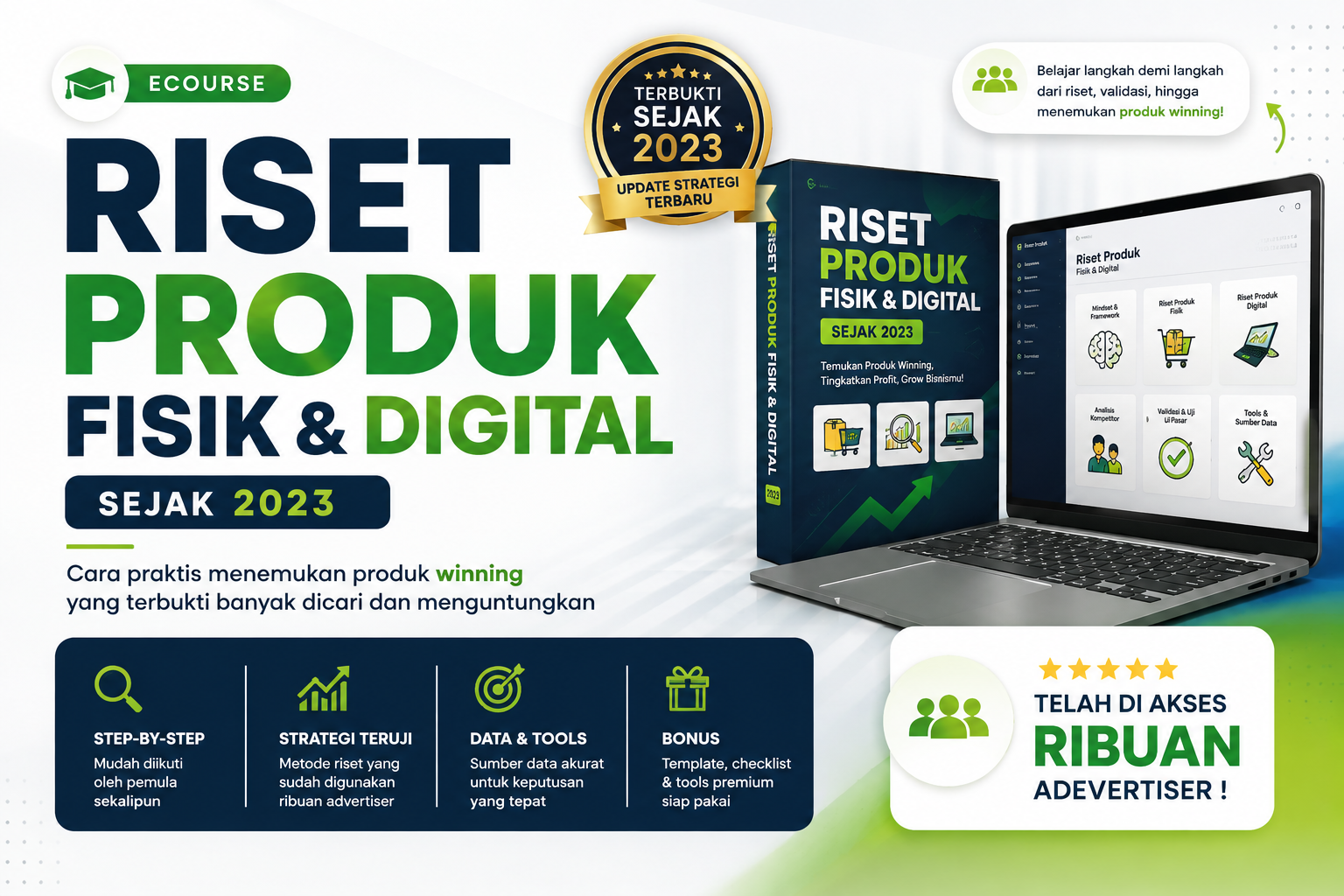 Ecourse Riset Produk Fisik dan Digital