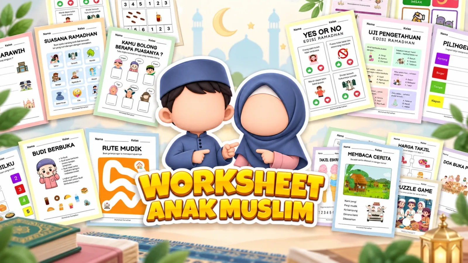 Worksheet Anak Muslim