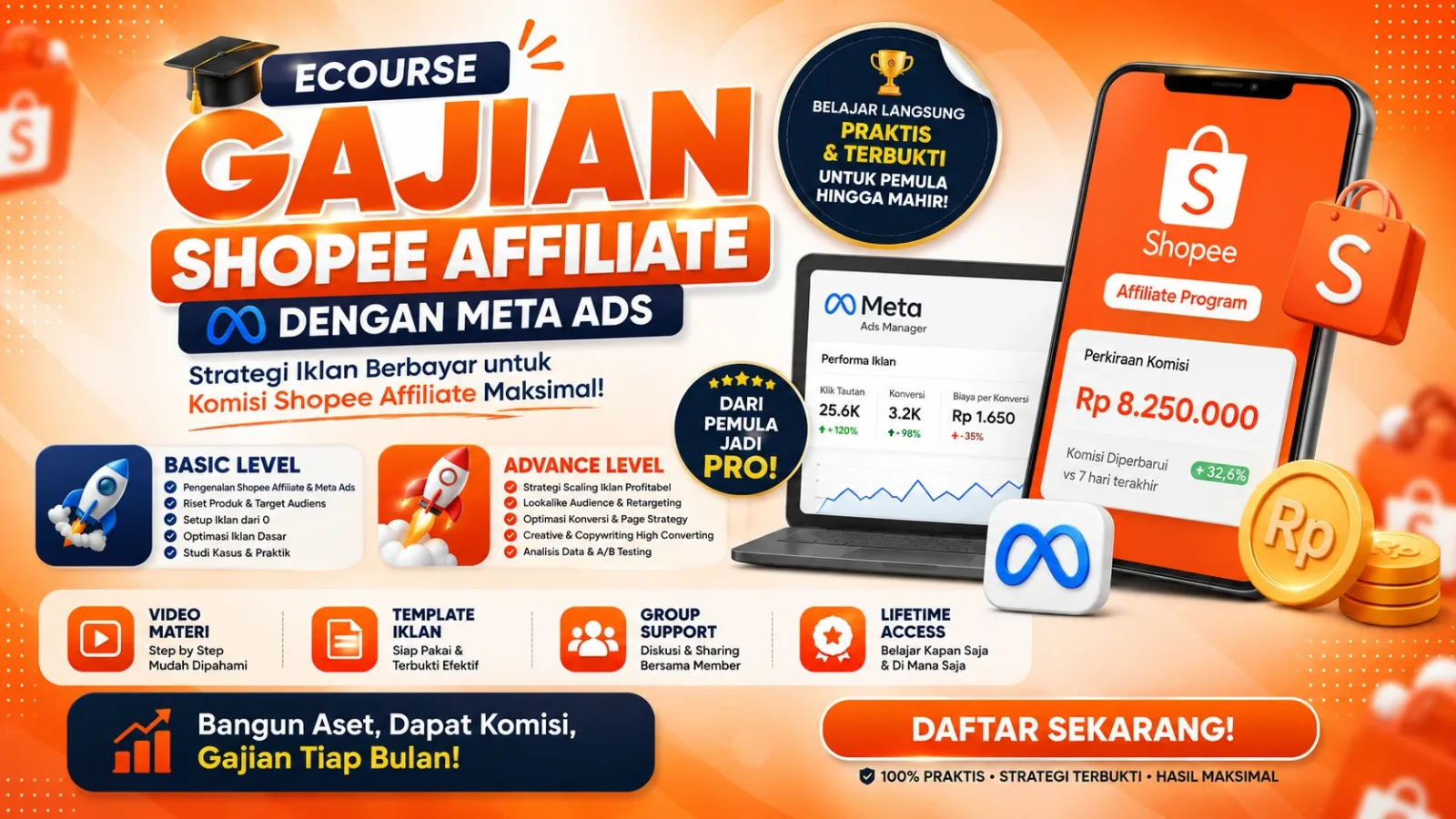 Ecourse Meta Ads x Shopee Affiliate
